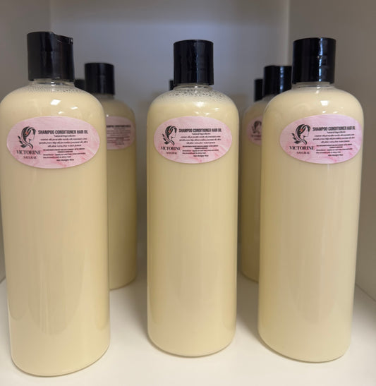 3-in-1 Hair Care - Shampoo + Conditioner + Hair Oil